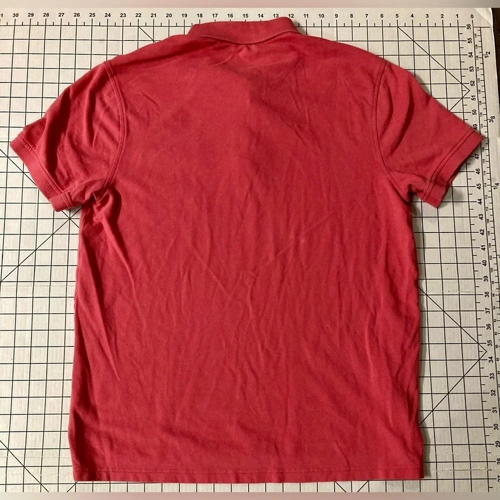 J. Crew Men’s‎ Size Large Reddish-Pink Stretch Pique Cotton Polo Shirt